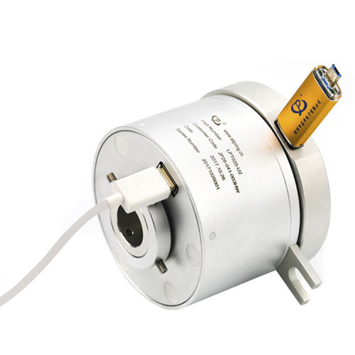 Вращающийся коллектор USB - LPT020-U2 - JINPAT Electronics Co., Ltd. - с проходящим валом / из анодированного алюминия