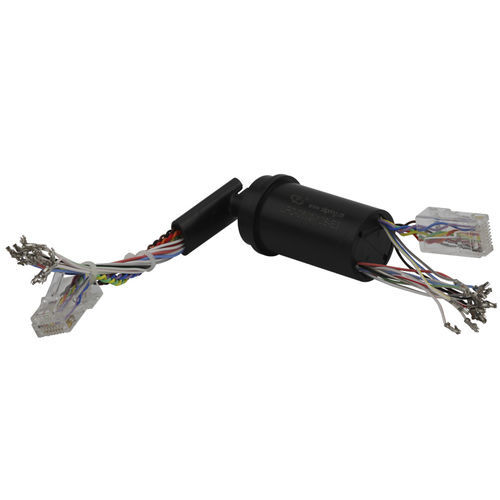 Вращающийся коллектор через Ethernet - LPC-0602-10S-E3 - JINPAT Electronics Co., Ltd. - с капсулой / для систем видеонаблюдения / из алюминия