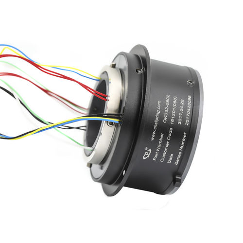 Электрический вращающийся коллектор - LPT032-0802 - JINPAT Electronics Co., Ltd. - с полой осью / из алюминия / модульный