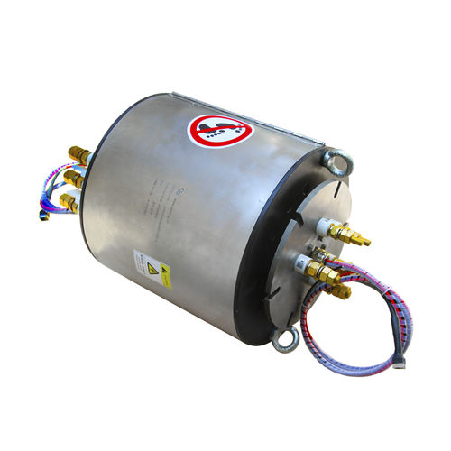 Вращающийся коллектор через Ethernet - LPA000-03300-02150-0230-E3 - JINPAT Electronics Co., Ltd. - со сплошным валом / для использования на морских судах / из нержавеющей стали