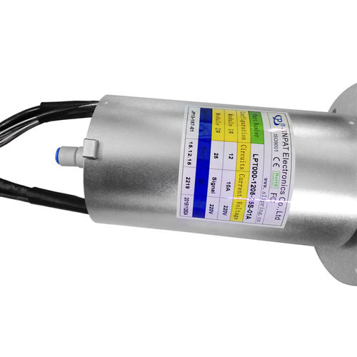 Вращающийся коллектор со сплошным валом - LPT000-1205-25S-01A - JINPAT Electronics Co., Ltd. - для использования в промышленности / из анодированного алюминия / IP54
