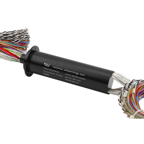 Вращающийся коллектор с капсулой - LPC-4205-4203 - JINPAT Electronics Co., Ltd. - для ротационного стола / из анодированного алюминия / многоканальный