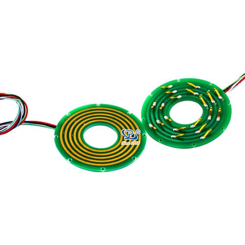 Вращающийся коллектор плоского типа - LPKS-0205 - JINPAT Electronics Co., Ltd. - с полой осью / компактный / модульный