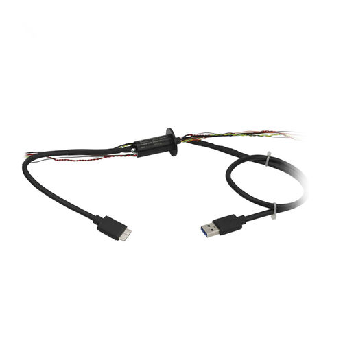 Вращающийся коллектор USB - LPM-30B-0205-02S-U3 - JINPAT Electronics Co., Ltd. - с капсулой / из алюминия / с золотыми контактами
