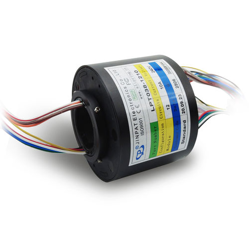 Вращающийся коллектор с проходом в центре - LPT038-1210 - JINPAT Electronics Co., Ltd. - компактный / проводящий