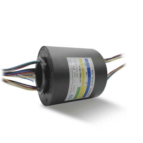 Вращающийся коллектор с проходом в центре - LPT050 -0610/1815 - JINPAT Electronics Co., Ltd. - для медицинского оборудования / для ветрогенератора / с многопрядной щеточкой