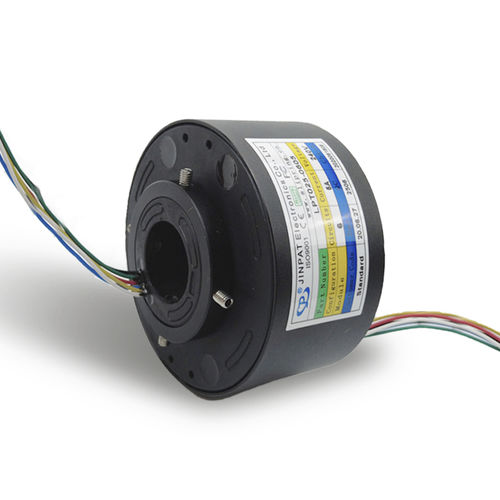 Вращающийся коллектор с проходом в центре - LPT025-0605 - JINPAT Electronics Co., Ltd. - для подъемного крана / с многопрядной щеточкой