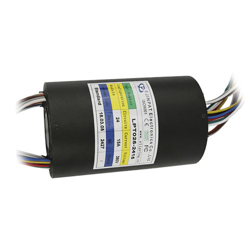 Электрооптический вращающийся коллектор - LPT025-2415 - JINPAT Electronics Co., Ltd. - с полой осью / с малым моментом / с многопрядной щеточкой