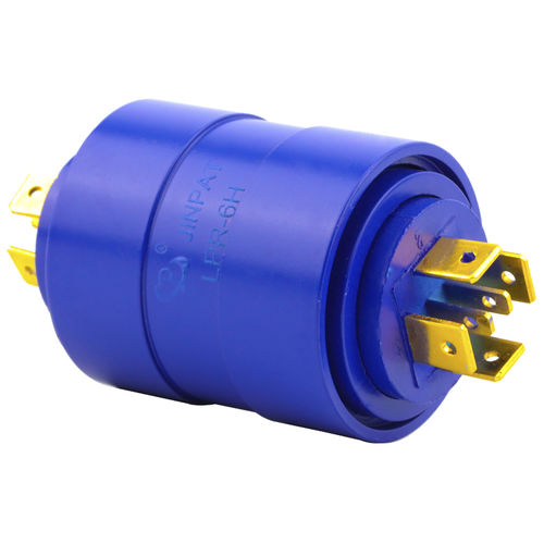 Электрический вращающийся коллектор - LPR-6H - JINPAT Electronics Co., Ltd. - последовательный / со сплошным валом / со стойкой