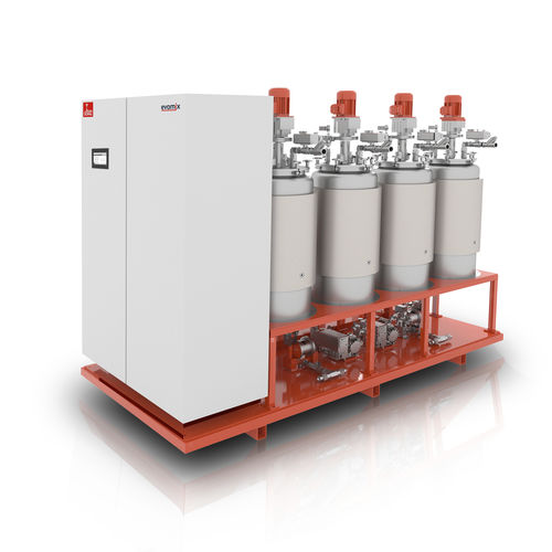 Дозатор-смеситель для смол - evomix DF - DOPAG - Metering, Mixing and Dispensing Technology - для полиуретанового клея / с шестерённым насосом / для использования в медицине