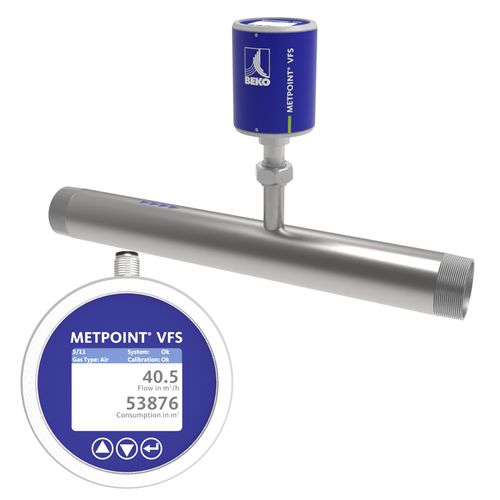 Термический расходомер - METPOINT VFS TM - BEKO TECHNOLOGIES GmbH - объемный / для сжатого воздуха / из нержавеющей стали