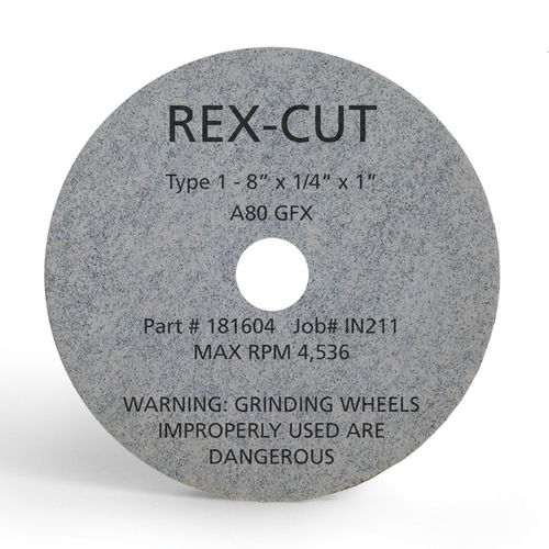 Точильный круг для очистки - 160303 - Rex-Cut Abrasives - для отделки / для галтовки / плоский