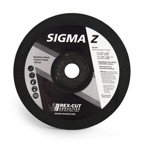 Точильный круг для очистки - Sigma Z - Rex-Cut Abrasives - плоский / со смещенной втулкой