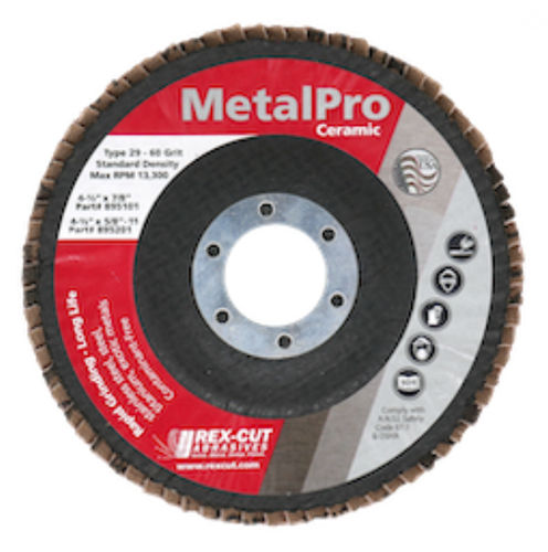Лепестковый шлифовальный диск для отделки - MetalPro - Rex-Cut Abrasives - из керамики