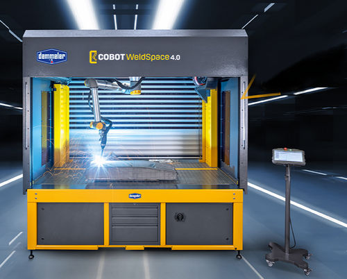 Автоматический станок для сварки - COBOT WeldSpace 4. - DEMMELER - для обшивки из стали / компактный / с охлаждением водой