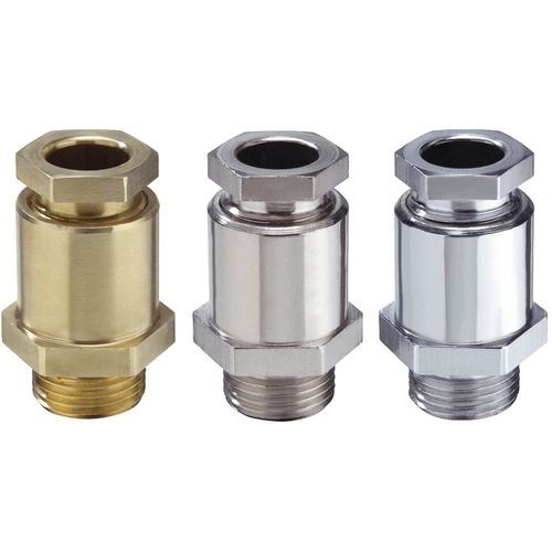Кабельная втулка из никелевой латуни - KVMS series - WISKA Hoppmann GmbH - из латуни / IP54 / резьбовая