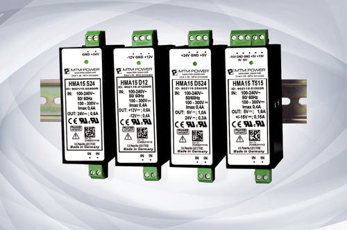 Источник электропитания DC/DC - HMA15 S series - MTM Power Messtechnik Mellenbach GmbH - AC/DC / с одним выходом / на DIN-рейке