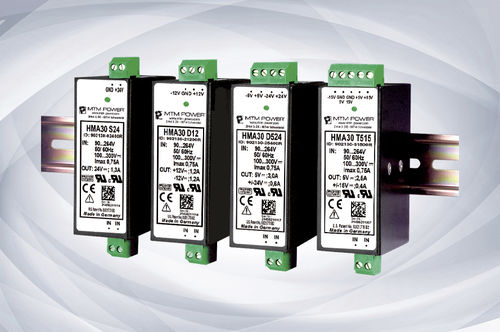 Источник электропитания DC/DC - HMA30 T series - MTM Power Messtechnik Mellenbach GmbH - AC/DC / с тремя выходами / на DIN-рейке