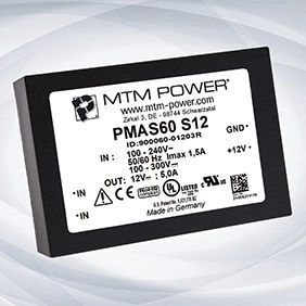 Инкапсулированный источник электропитания - MAS60 S series - MTM Power Messtechnik Mellenbach GmbH - DC/DC / AC/DC / с одним выходом