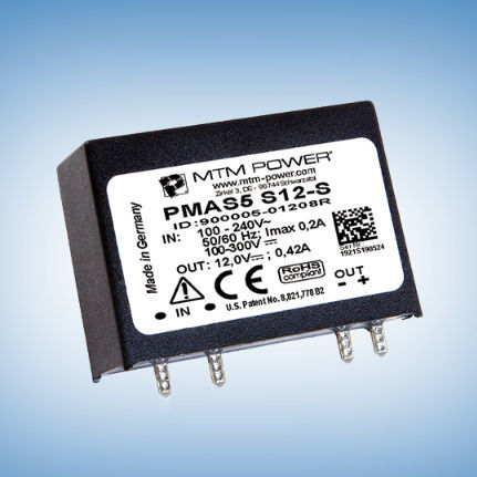 Источник электропитания для печатной платы - PMAS5 S3,3-S - MTM Power Messtechnik Mellenbach GmbH - AC/DC / с одним выходом / CE