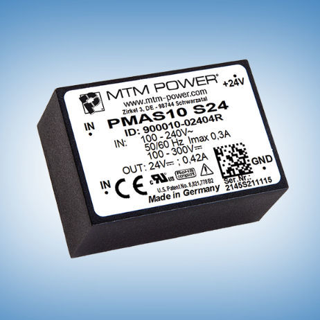 Источник электропитания для печатной платы - PMAS10 S05 - MTM Power Messtechnik Mellenbach GmbH - AC/DC / с одним выходом / CE