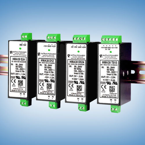 Источник электропитания на DIN-рейке - HMA30 T512 - MTM Power Messtechnik Mellenbach GmbH - AC/DC / с тремя выходами / CE