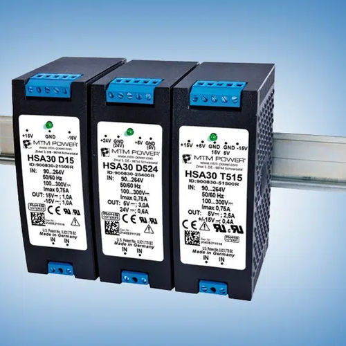 Источник электропитания на DIN-рейке - HSA30 T512 - MTM Power Messtechnik Mellenbach GmbH - AC/DC / с тремя выходами / CE