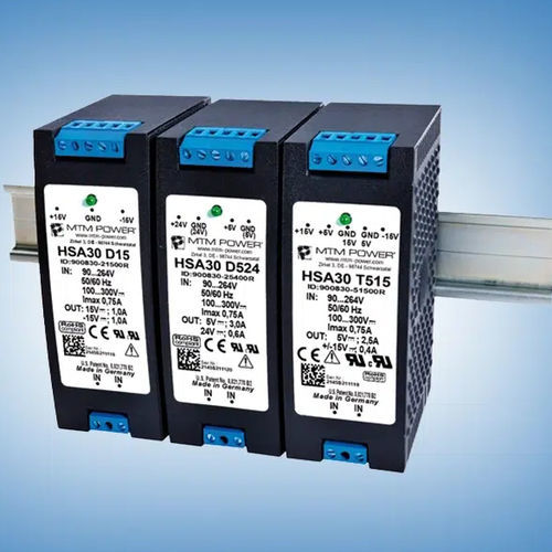 Источник электропитания на DIN-рейке - HSA30 D12 - MTM Power Messtechnik Mellenbach GmbH - AC/DC / CE / RoHS