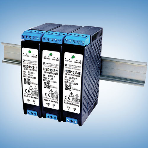 Источник электропитания на DIN-рейке - HSD15 S12 - MTM Power Messtechnik Mellenbach GmbH - DC/DC / с одним выходом / CE