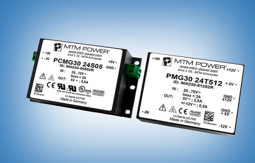 Изолированный преобразователь DC/DC - PMG30 24S05 - MTM Power Messtechnik Mellenbach GmbH - для печатной платы / монтированный на шасси / промышленный