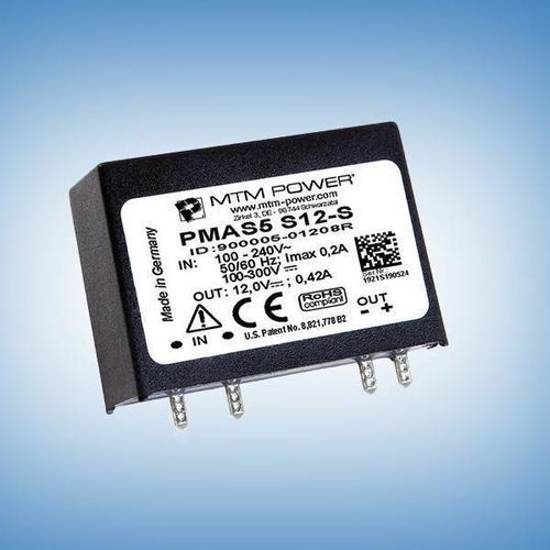 Источник электропитания для печатной платы - PMAS5 S05-S - MTM Power Messtechnik Mellenbach GmbH - AC/DC / с одним выходом / CE
