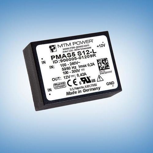 Источник электропитания для печатной платы - PMAS5 S05-L - MTM Power Messtechnik Mellenbach GmbH - AC/DC / с одним выходом / CE