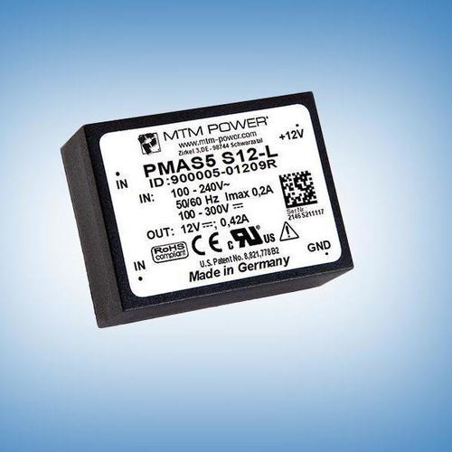 Источник электропитания для печатной платы - PMAS5 S15-L - MTM Power Messtechnik Mellenbach GmbH - AC/DC / с одним выходом / CE