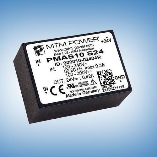 Источник электропитания для печатной платы - PMAS10 S12 - MTM Power Messtechnik Mellenbach GmbH - AC/DC / с одним выходом / CE