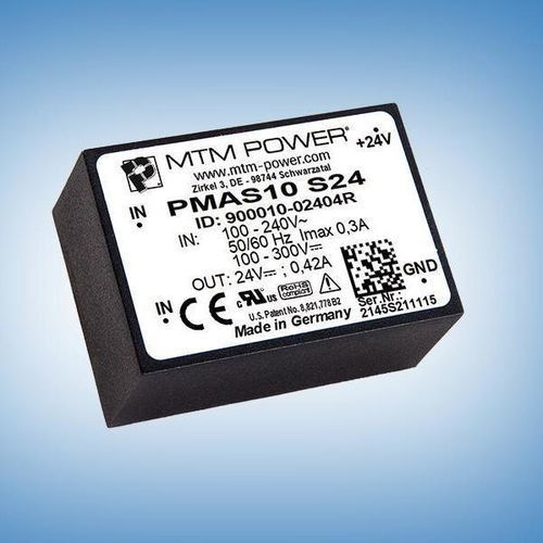 Источник электропитания для печатной платы - PMAS10 S24 - MTM Power Messtechnik Mellenbach GmbH - AC/DC / с одним выходом / CE