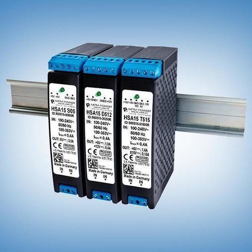 Источник электропитания на DIN-рейке - HSA15 S12 - MTM Power Messtechnik Mellenbach GmbH - AC/DC / с одним выходом / CE