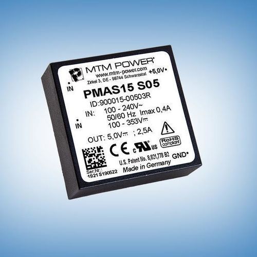 Источник электропитания для печатной платы - PMAS15 S48 - MTM Power Messtechnik Mellenbach GmbH - AC/DC / с одним выходом / CE