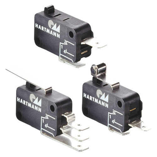 Переключатель микро - MAB1 - PTR HARTMANN GmbH - на пружине / однополюсный / для исполнительного устройства