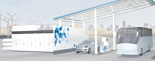 Водородная заправочная станция - sera GmbH - фиксированная / электрическая
