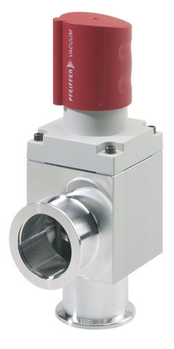Клапан с ручным управлением - AVC series - Pfeiffer Vacuum+Fab Solutions - для газа / с прямым углом / из нержавеющей стали