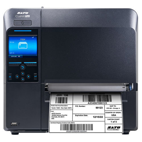 Принтер для этикеток с теплопередачей - CL6NX Plus series - SATO America - для письменного стола / с кодирующим устройством РЧИД / со сканером штрих-кода