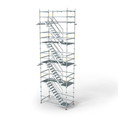 Фиксированная вышка-тура - PERI UP Flex 75 - PERI - для фасада / модульная / с лестницами