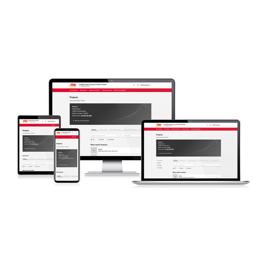 Программное обеспечение для интерфейса - myPERI - PERI - строительное / централизованное