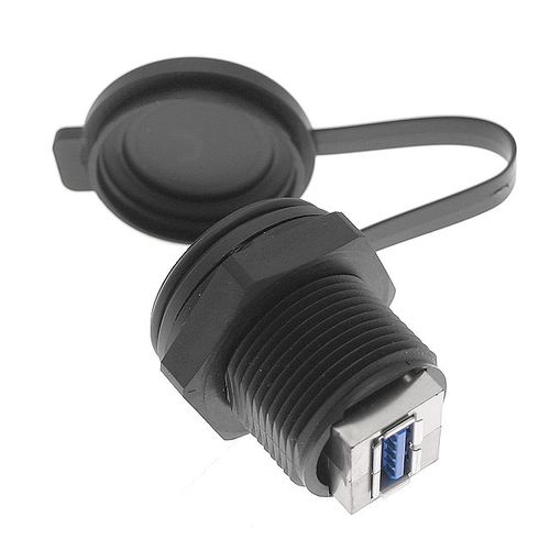 Соединитель РЧ - D-USB-AFAF-M25-PA - Mencom Corporation - круговой / внутренняя резьба / M25