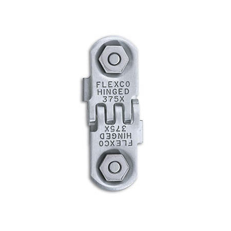 Замок для конвейерной ленты шарнирная болтовая скоба - 375X series - FLEXCO - из нержавеющей стали / из меди / из силикона