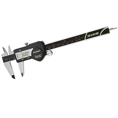 Штангенциркуль с цифровым индикатором - SHAHE/5110-150 0-150mm 0.01mm ±0.02mm/Digital Caliper IP54 - Wenzhou Sanhe Measuring Instrument Co., Ltd - из нержавеющей стали / с передачей данных