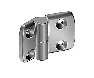 Плоский шарнир - FATH GmbH - из нержавеющей стали / привинчиваемый / 180°
