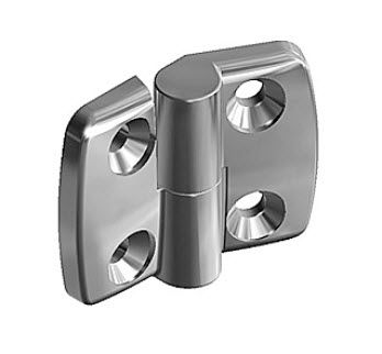 Плоский шарнир - max. 1000 N - FATH GmbH - из нержавеющей стали / привинчиваемый / 180°