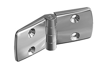 Плоский шарнир - max. 900 N  - FATH GmbH - из нержавеющей стали / привинчиваемый / 180°