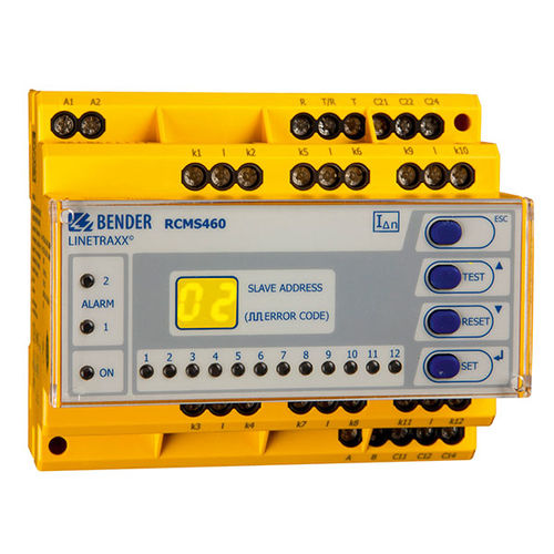 Система наблюдения дифференциального тока - LINETRAXX® RCMS460-L - BENDER - непрерывного действия / цифровая / многоканальная
